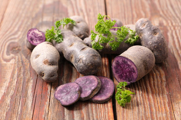 raw purple potato