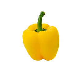 yellow pepper isolated on white background