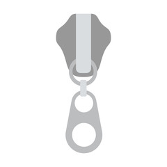 Zip icon. Zipper cloth fashion style clothing  theme. Isolated design. Vector illustration