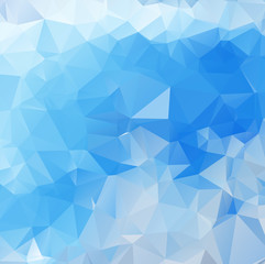 Fototapeta na wymiar Blue Grid Mosaic abstract geometric rumpled triangular low poly