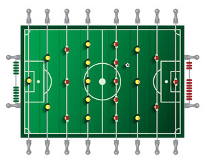 Table Football Vector Tabletop