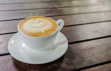 Barista making a cup of coffee
