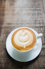Barista making a cup of coffee