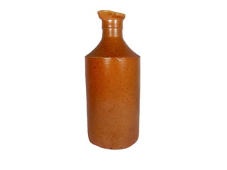 Victorian salt glazed ink bottle dug up from a disused Victorian tip in Cardiff, Wales