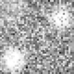Silver Glitter Texture. Seamless pattern. Glowing New Year or Christmas background. Silver Dust. Creative concept for web, light confetti, bright sequins, sparkle tinsel, abstract bling, shimmer dust.