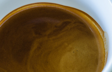 Barista making a cup of coffee