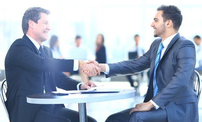 Business People Meeting Discussion Corporate Handshake Concept