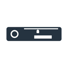 car radio  isolated icon on white background, auto service, repa