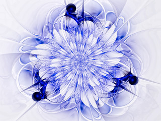 Abstract ornate flower - digitally generated image