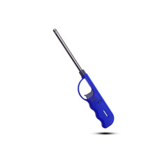 Gas lighter gun for gas-stove and gas-kitchen on white backgroun