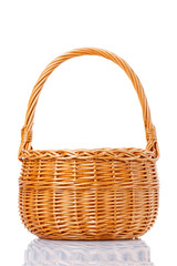 basket isolated on white background Decorated