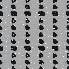 Hand-drawn geometric seamless pattern