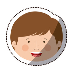 Boy cartoon icon. Kid childhood little people and person theme. Isolated design. Vector illustration