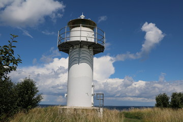 Fototapeta na wymiar White lighthouse in Malmö, Sweden