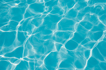 Beautiful ripple wave and water surface in swimming pool