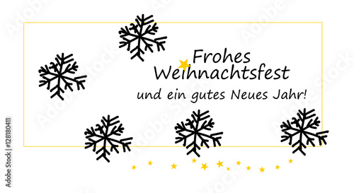 &quot;Weihnachtskarte Frohe Weihnachten und ein gutes Neues Jahr&quot; Stockfotos