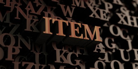 Item - Wooden 3D rendered letters/message.  Can be used for an online banner ad or a print postcard.