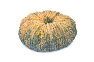 Thai pumpkin on white background.