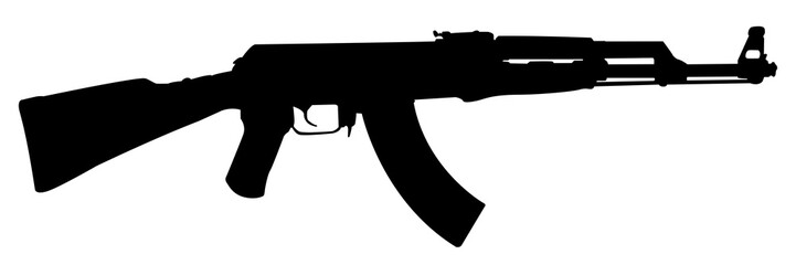 Waffe Kalaschnikow Silhouette Grafik