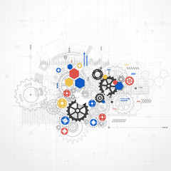 Abstract Technology Background