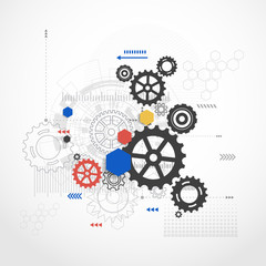 Abstract Technology Background