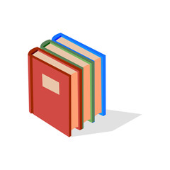 Books vector logo. Books icons. Books isolated on white background.