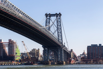 Fototapeta premium Williamsburg Bridge w Manahattan, Nowy Jork