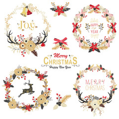 Vintage Gold Christmas Set