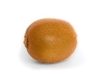 Kiwi fruit isolated on white background, macro