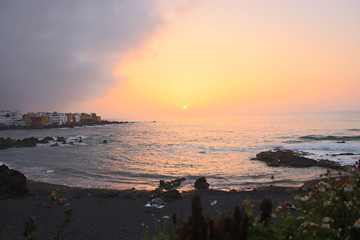 Sonnenuntergang Teneriffa am Meer