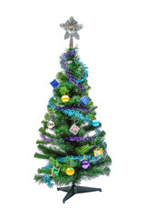 christmas tree and decorations