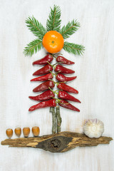 Natural wooden Christmas 