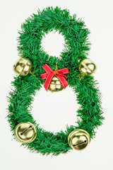 christmas tree and decorations