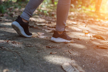 Women Sports Shoes and Meadows