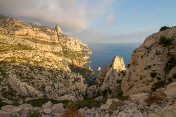 Fototapeta na wymiar Calanques near Marseille and Cassis in south of France
