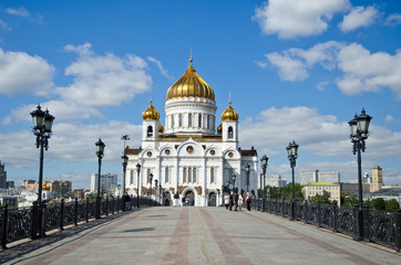 Fototapeta na wymiar Moscow Cathedral of Christ the Saviour