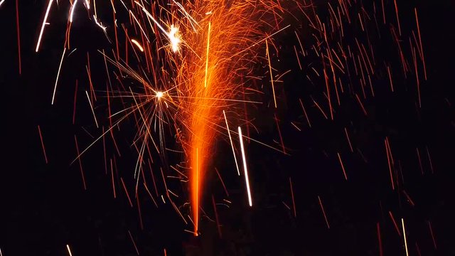 Feuerwerk an Silvester - Feuerwerksvulkan