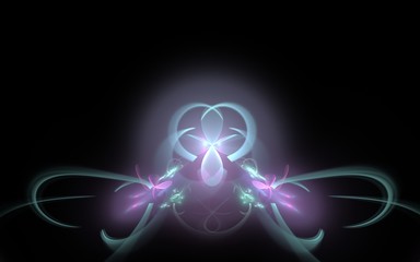 glowing mountain flower