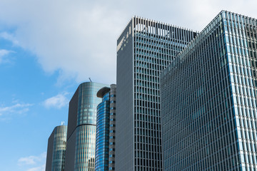 大阪　中之島のビル群