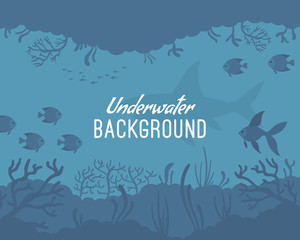 Underwater background template