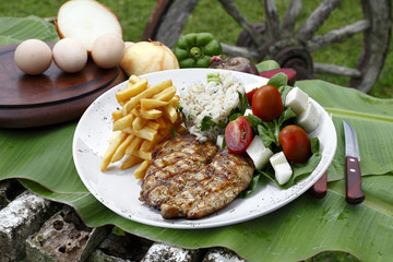 steak grilled chicken