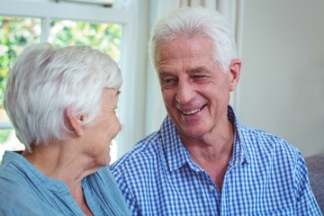 Close-up of senior couple 