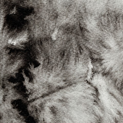 Black formless ink stain