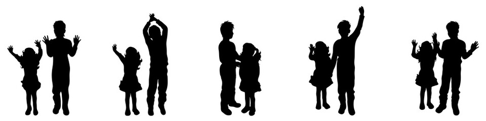 boy and girl silhouette