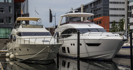 Fototapeta premium Motor Yachts