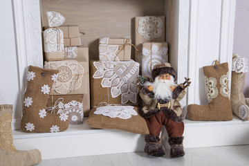 New Year's chimney & Santa Claus