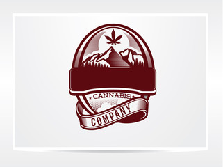 Fototapeta premium cannabis logo
