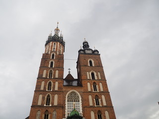 Fototapeta na wymiar St. Mary's Basilica, Kraków