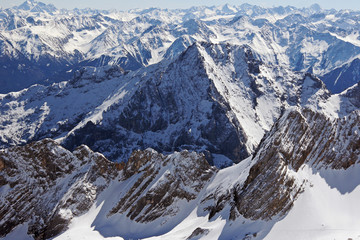 Zugspitze high mountains range