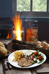 steak grilled chicken
